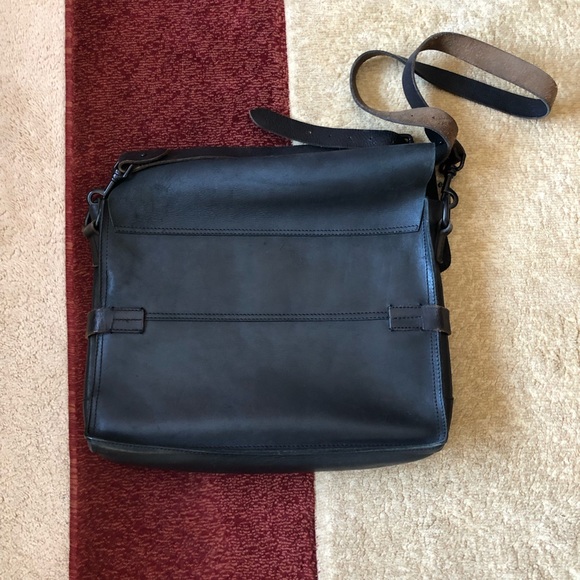 Allsaints Leather Messenger Bag - Picture 2 of 4